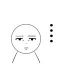 言葉にできない顔（個別スタンプ：2）