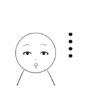 言葉にできない顔（個別スタンプ：4）