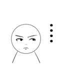 言葉にできない顔（個別スタンプ：5）