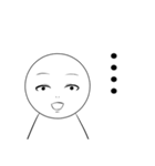 言葉にできない顔（個別スタンプ：7）