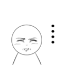言葉にできない顔（個別スタンプ：8）