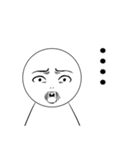 言葉にできない顔（個別スタンプ：9）