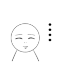 言葉にできない顔（個別スタンプ：10）