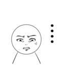 言葉にできない顔（個別スタンプ：11）