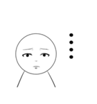 言葉にできない顔（個別スタンプ：12）