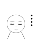 言葉にできない顔（個別スタンプ：16）