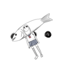...少女と魚（個別スタンプ：1）
