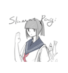 ...少女と魚（個別スタンプ：6）