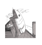 ...少女と魚（個別スタンプ：9）