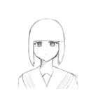 ...少女と魚（個別スタンプ：13）