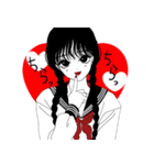 黒セーラーの少女たち（個別スタンプ：2）