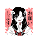 黒セーラーの少女たち（個別スタンプ：27）