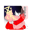 黒セーラーの少女たち（個別スタンプ：32）