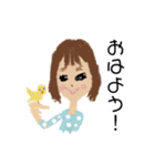 かわいい女の子たちの日常スタンプ（個別スタンプ：2）
