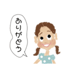 かわいい女の子たちの日常スタンプ（個別スタンプ：3）