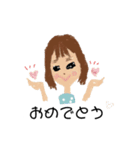 かわいい女の子たちの日常スタンプ（個別スタンプ：15）