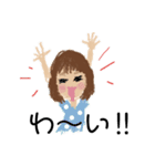 かわいい女の子たちの日常スタンプ（個別スタンプ：16）