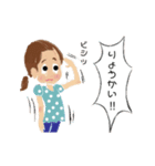 かわいい女の子たちの日常スタンプ（個別スタンプ：17）