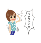 かわいい女の子たちの日常スタンプ（個別スタンプ：18）