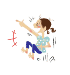 かわいい女の子たちの日常スタンプ（個別スタンプ：21）