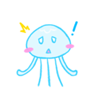 くらげくんは今日も明日も生きていく。（個別スタンプ：5）