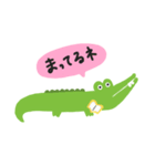 ちょっとでっぱなワニさん（個別スタンプ：6）