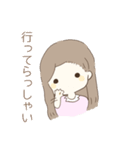 女の子で日常のスタンプ（個別スタンプ：2）