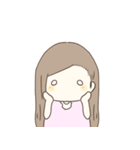 女の子で日常のスタンプ（個別スタンプ：13）