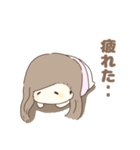 女の子で日常のスタンプ（個別スタンプ：18）