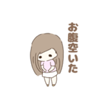 女の子で日常のスタンプ（個別スタンプ：20）