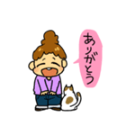 おだんごちゃん＆ねこちゃん（個別スタンプ：3）