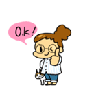 おだんごちゃん＆ねこちゃん（個別スタンプ：5）