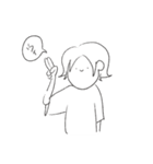 シュールな顔で良く使う言葉（個別スタンプ：18）