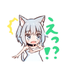 ネコミミ少女のシロとクロ（個別スタンプ：17）