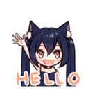 ネコミミ少女のシロとクロ（個別スタンプ：35）