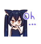 ネコミミ少女のシロとクロ（個別スタンプ：40）