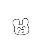 クマちゃんの顔（個別スタンプ：3）