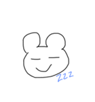 クマちゃんの顔（個別スタンプ：8）