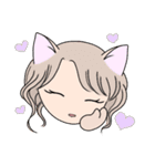 ヅラにゃん（個別スタンプ：1）