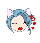 ヅラにゃん（個別スタンプ：5）