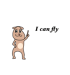 食べ物と犬 I can fly（個別スタンプ：8）