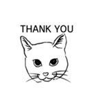 しろいねこたちのすたんぷ（個別スタンプ：5）