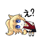 Cute fox girl (かわいいキツネの少女)（個別スタンプ：5）