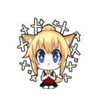 Cute fox girl (かわいいキツネの少女)（個別スタンプ：6）