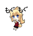 Cute fox girl (かわいいキツネの少女)（個別スタンプ：8）