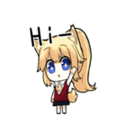 Cute fox girl (かわいいキツネの少女)（個別スタンプ：10）