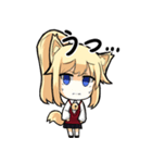 Cute fox girl (かわいいキツネの少女)（個別スタンプ：11）
