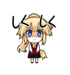 Cute fox girl (かわいいキツネの少女)（個別スタンプ：16）