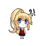Cute fox girl (かわいいキツネの少女)（個別スタンプ：24）