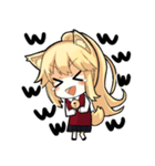 Cute fox girl (かわいいキツネの少女)（個別スタンプ：29）